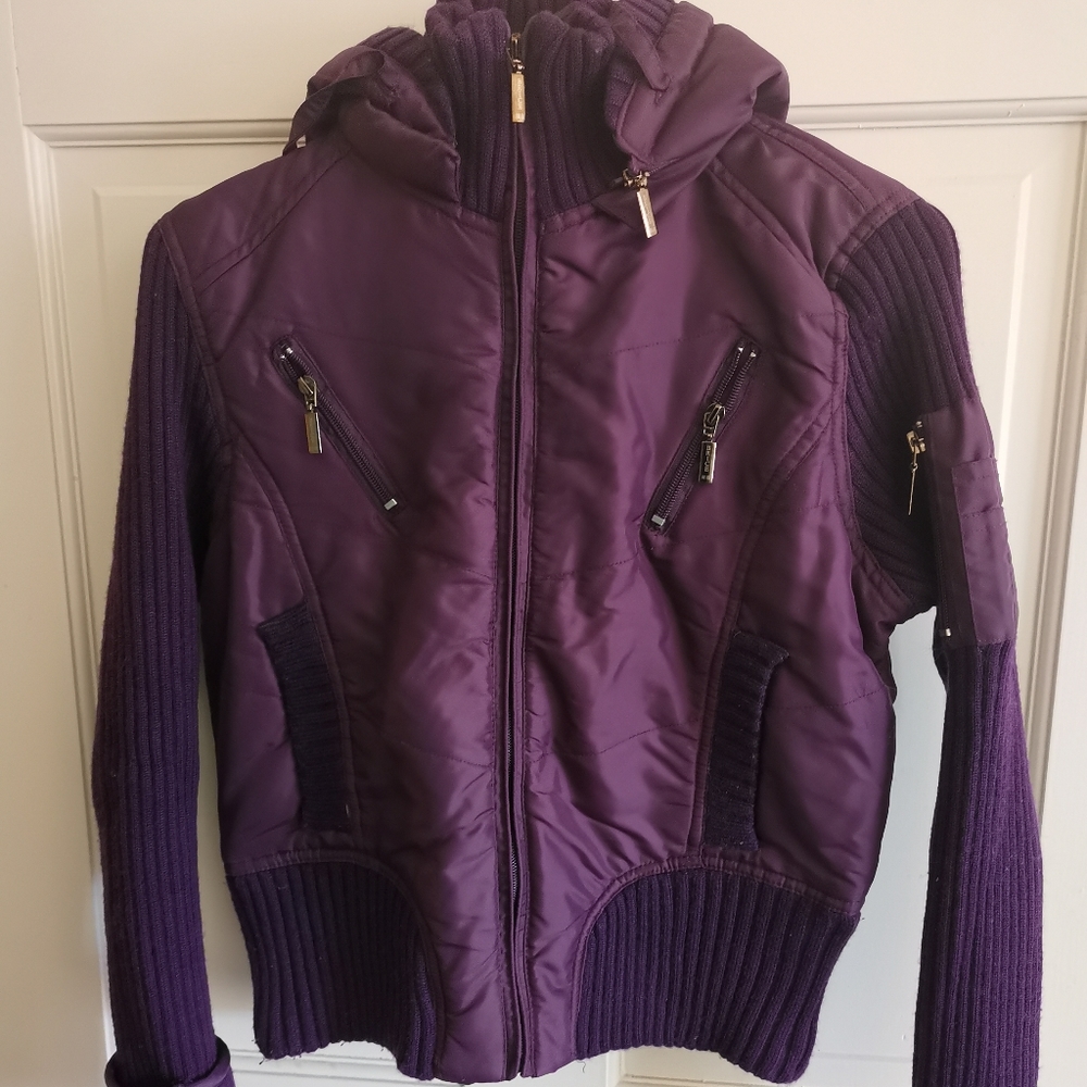 Quilted bomber jacket